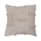 Hello Honey® Woven Cotton & Wool Patchwork Pillow with Frayed Edges